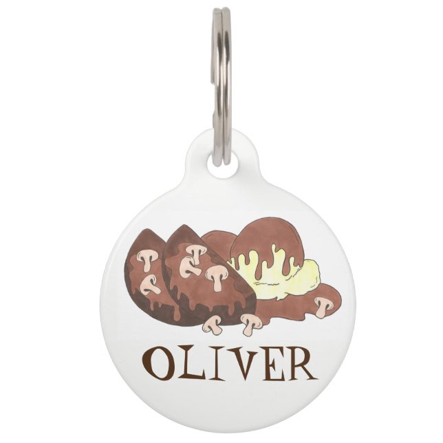 Personalisierte hausgemachte Fleisch Loaf Meatloaf Tiermarke (Vorderseite)