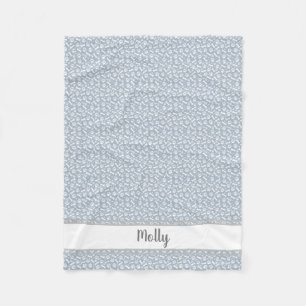 Personalisierte Haustierdecke - Paw-Druckknochen Fleecedecke