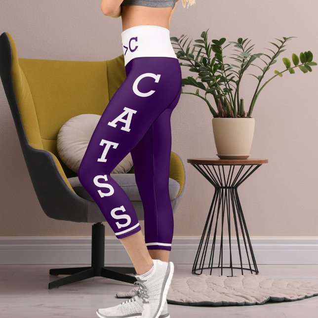 Personalisierte Haustiere Mamas Katzen Hochwaiste  Capri Leggings (Von Creator hochgeladen)