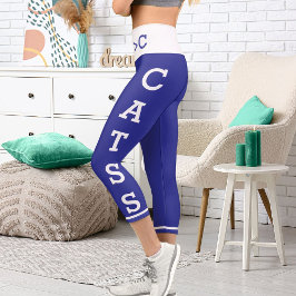 Personalisierte Haustiere Mamas Katzen Hochwaiste  Capri Leggings
