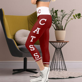 Personalisierte Haustiere Mamas Katzen Hochwaiste  Capri Leggings