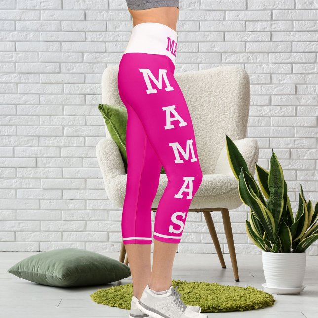 Personalisierte Haustiere Mamas Katzen Hochwaiste  Capri Leggings (Von Creator hochgeladen)