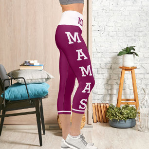 Personalisierte Haustiere Mamas Katzen Hochwaiste  Capri Leggings