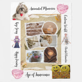 Personalisierte Haustiere & Zitate Design-Plüschde Fleecedecke