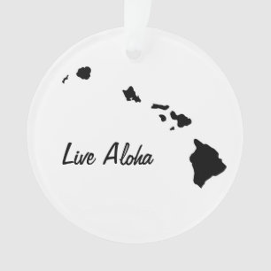 Personalisierte Hawaiianische Inseln Ornament