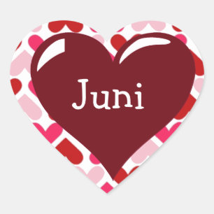 Personalisierte Heart Stickers