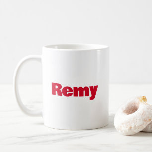 Personalisierte heiße Schokolade-Eiscreme mit rote Kaffeetasse
