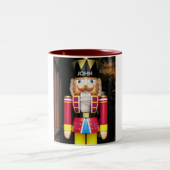 PERSONALISIERTE HEISSE SCHOKOLADEN-TASSE ZWEIFARBIGE TASSE (Mittel)