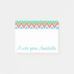 Personalisierte helle Regenbogen-Post-it-Notes Post-it Klebezettel