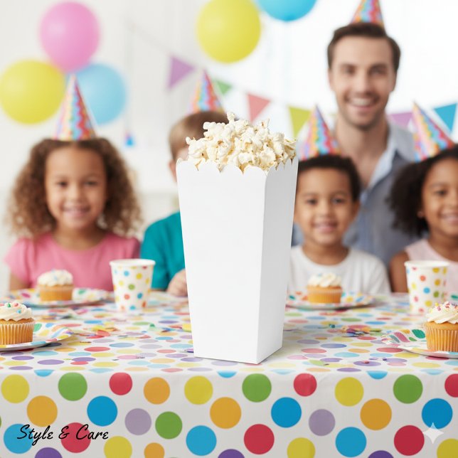 Personalisierte hellgraue Party-Popcorn Geschenkschachtel (Personalized Light Gray Party Popcorn Favor Boxes)