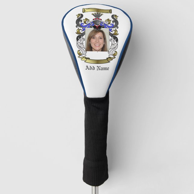 Personalisierte Heraldic Golf Head Cover Headcover (Vorderseite)