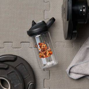 Personalisierte Herbst-Hunde-Wasserflasche Benut Trinkflasche