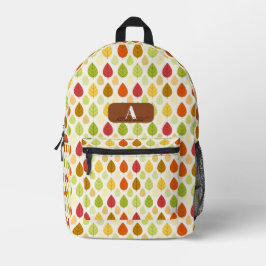 Personalisierte Herbstblätter Kinder Bedruckter Rucksack