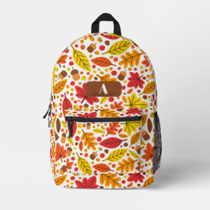 Personalisierte Herbstblätter Kinder Bedruckter Rucksack