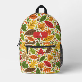 Personalisierte Herbstblätter Kinder Bedruckter Rucksack