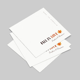 Personalisierte Herbstelegung Hochzeit von Napkins Serviette