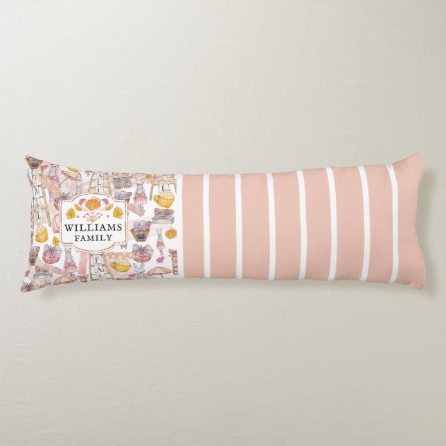 Personalisierte Herbstfarbe Seitenschläferkissen (Vorderseite)