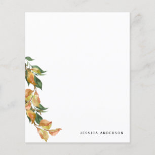 Personalisierte Herbstfoliage-Schreibwaren mit ind