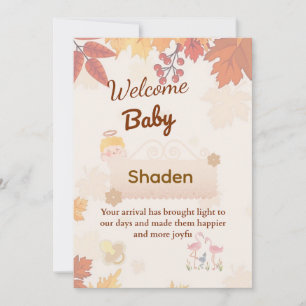 🍂 Personalisierte Herbstkassenkarte   Custom Einladung