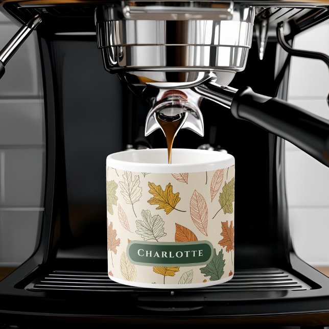 Personalisierte Herbstlaube - Gemütlicher Herbst I Espressotasse (Von Creator hochgeladen)