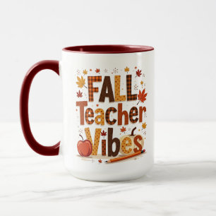 Personalisierte Herbstlehrerstimmung Tasse