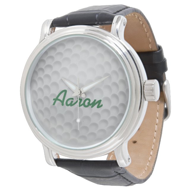 Personalisierte Herren Golf Ball Watch Geschenk Armbanduhr (Schrägansicht)