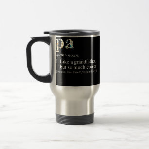 Personalisierte Herren Krawatte Stirbt Cool Pa Wie Reisebecher