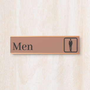 Personalisierte Herrentoilettenschilder Türschild