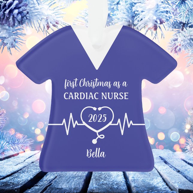 Personalisierte Herzkrankheit Weihnachten Ornament (Personalized Cardiac Nurse Christmas Ornament
)