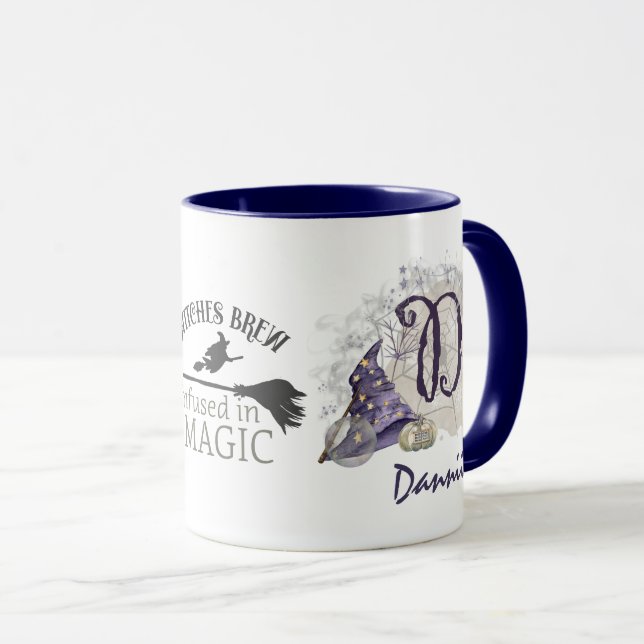 Personalisierte Hexen Brew-Tasse Tasse (VorderseiteRechts)
