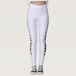 Personalisierte High Heel Aufschrift in Lavendel Leggings