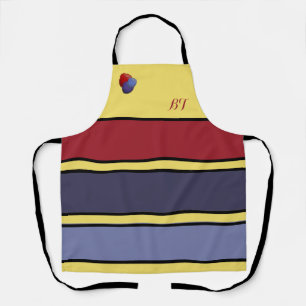 Personalisierte Himbeere Tart-farbene Schürze