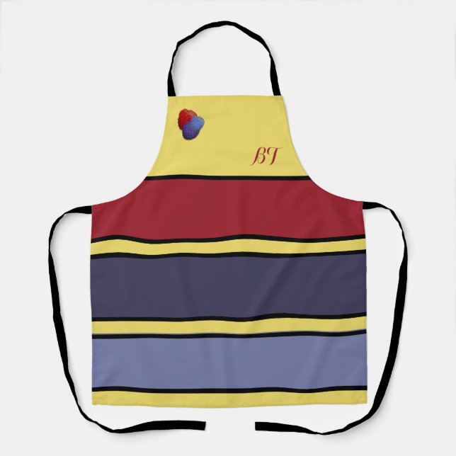 Personalisierte Himbeere Tart-farbene Schürze (Vorderseite)