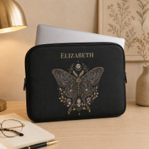 Personalisierte Himmelsmotte Dunkle Botanische Lap