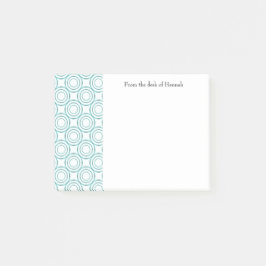 Personalisierte Hinweise für aquamarine Vintage Sc Post-it Klebezettel