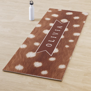 Personalisierte Hirschdruck-Geschenke in neutraler Yogamatte