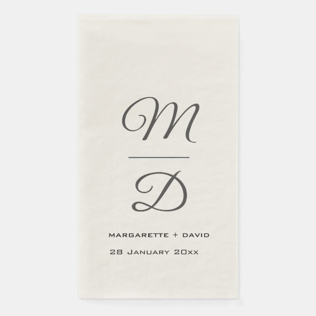 Personalisierte Hochzeit/Brautparty/Verlobung Serviette (Vorderseite)