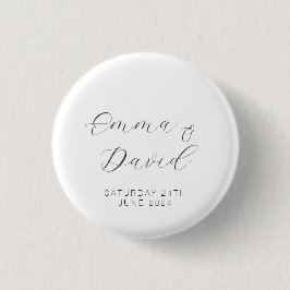 Personalisierte Hochzeit Button