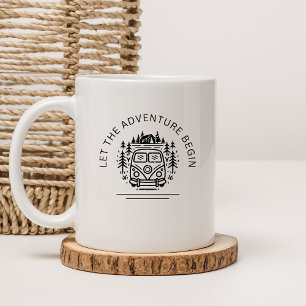 Personalisierte Hochzeit Camping Tasse, Verlobung Kaffeetasse