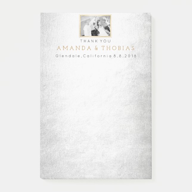 Personalisierte Hochzeit Danke, dass du dir einen  Post-it Klebezettel (Vorderseite)