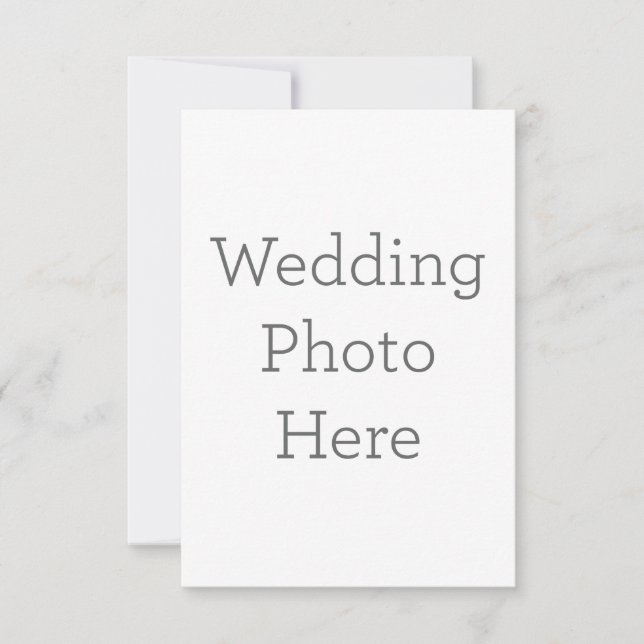 8.89 cm x 12.7 cm Flache Dankeskarte (Vorderseite)