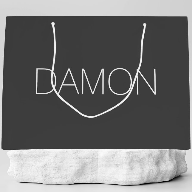 Personalisierte Hochzeit des modernen Brautparty Große Geschenktüte (Von Creator hochgeladen)