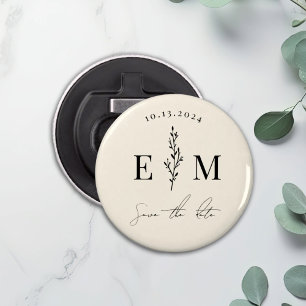 Personalisierte Hochzeit Dusche Paar speichern Sie Flaschenöffner