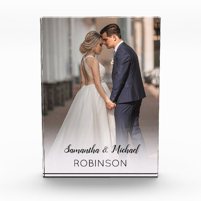 Personalisierte Hochzeit Fotoblock (Vorderseite)