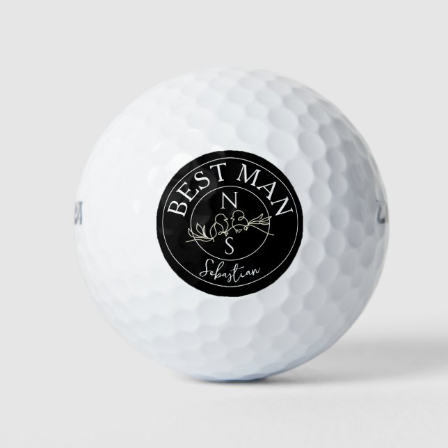 Personalisierte Hochzeit Golfball (Vorderseite)