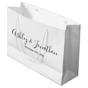 Personalisierte Hochzeit große Geschenktasche Geschenktüte