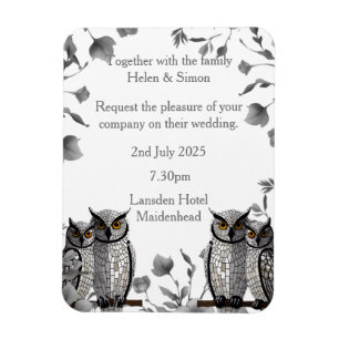 Personalisierte Hochzeit Magnet