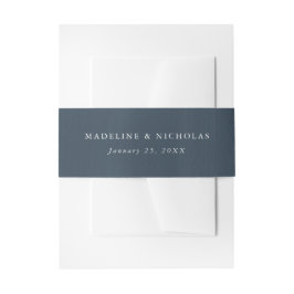 Personalisierte Hochzeit mit blauem Wasser Einladungsbanderole