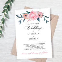 Personalisierte Hochzeit mit eleganten Watercolor-