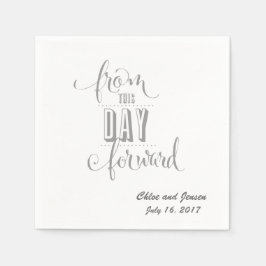 Personalisierte Hochzeit Napkins Serviette